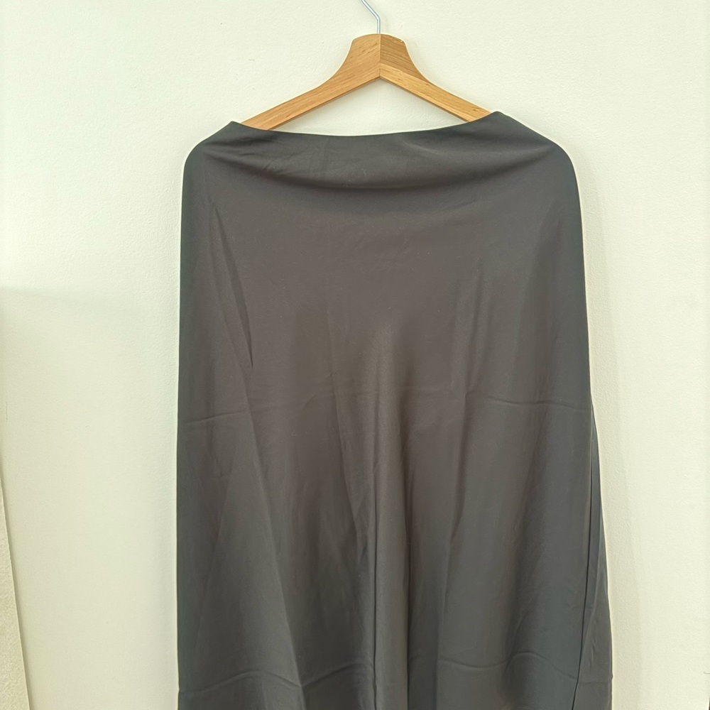 J. Crew black satin A-Line Skirt NWT